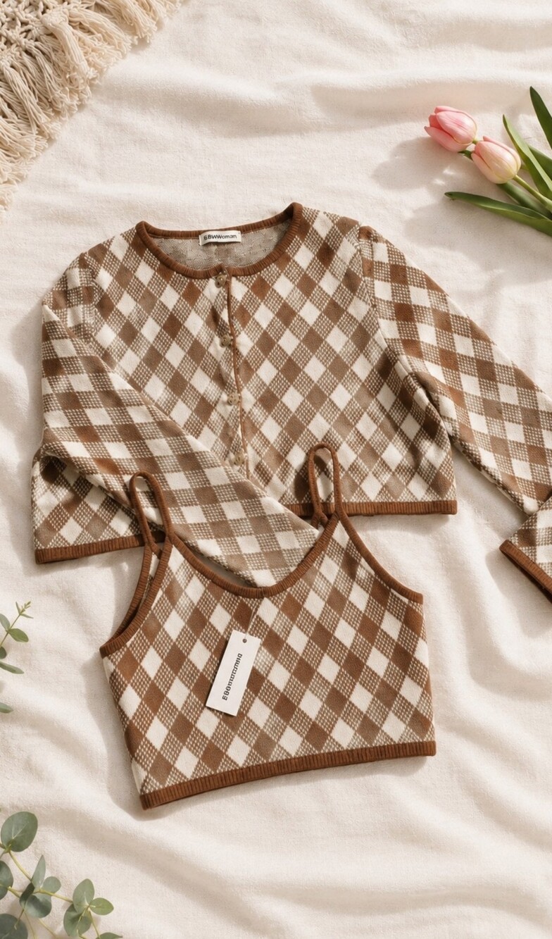 Cardigan+vest. Size S.  New.